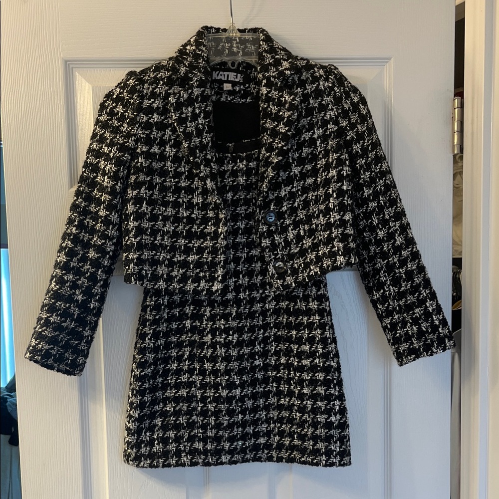 Katie J NYC Black and White Kids Matching Set